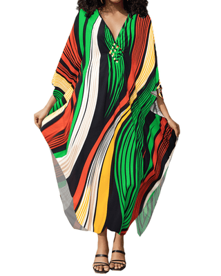 Batwing Sleeve Formal Kaftan Dresses