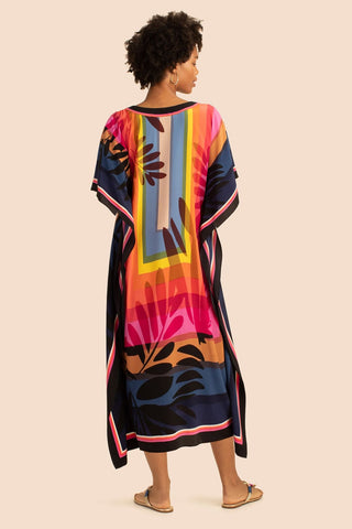 Plus Size V Neck Summer maxi Kaftan Dress - Bsubseach