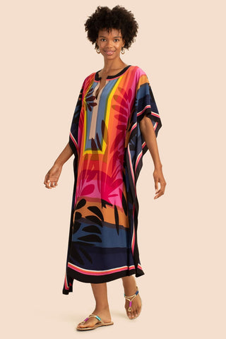 Plus Size V Neck Summer maxi Kaftan Dress - Bsubseach