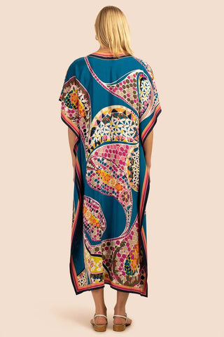 Plus Size V Neck Summer maxi Kaftan Dress - Bsubseach