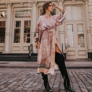 Women's Long Sleeve Kimono Cardigan