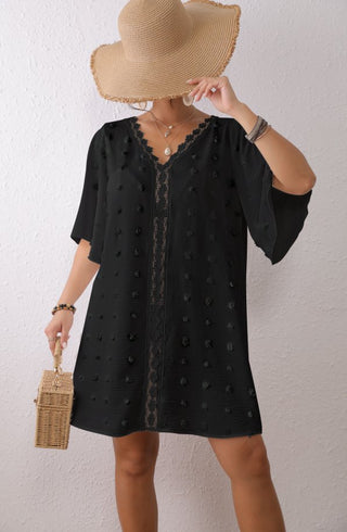 Women's Short solid color beach dress