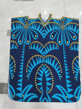 Print Beach Kaftan: Women's Swim Cover-Up Dress