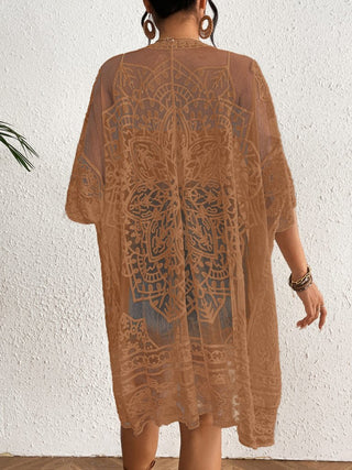 Lace Embroidered Womens Kimono Cardigan