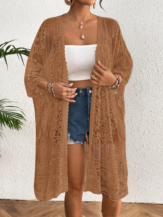 Lace Embroidered Womens Kimono Cardigan