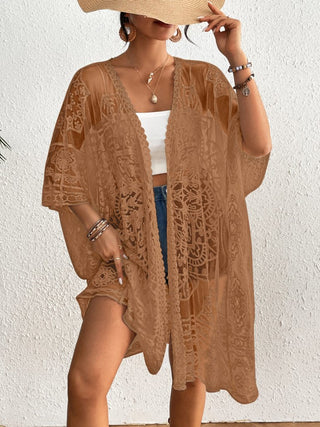 Lace Embroidered Womens Kimono Cardigan