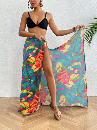 Women Boho Sarong Coverup Rosy Floral