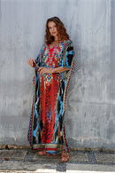 Bsubseach AILUNSNIKA Plus Size Robe Cover Up Women's Maxi Caftans Casual Swimsuit Cover Up