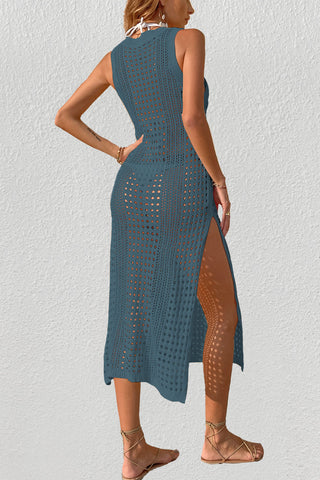 bathing suit cover ups for women crochet mesh dress
