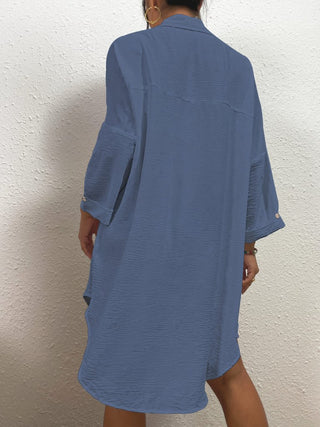 blue long bikini cover up shirt cute dresses for vacation