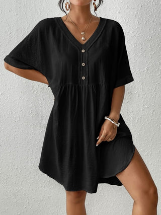 Button Down Beach Dress: Women's Bikini Cover Up - Bsubseach