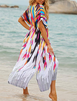 colorful vacation dresses bathingsuit cover up