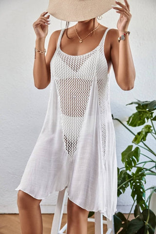 Crochet Beach Dress: Hollow Out Swim Cover Up - Bsubseach