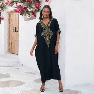 Embroidered Kaftan Cover Up - Bsubseach