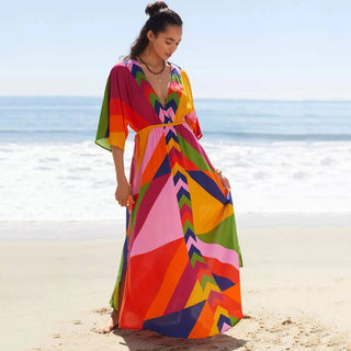 kaftan swimsuit cover up cute vaation dress