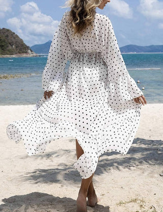 Kimono Cardigan Long Sleeve Beach Cover Dress - Bsubseach