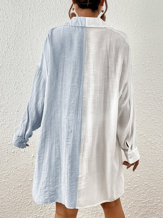 Long Sleeve Beach Swim Cover Up Top - Bsubseach