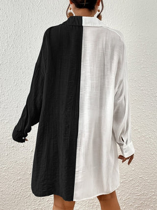 Long Sleeve Beach Swim Cover Up Top - Bsubseach