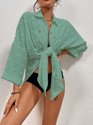 neon green swimsuit cover up beach dress