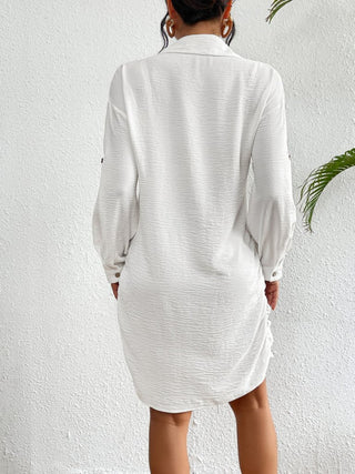 Pleated Hem Beach Cover - Up Dress - Bsubseach