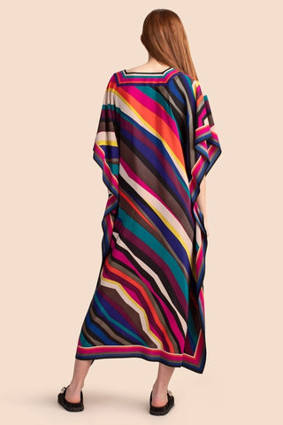 Plus Size V Neck Summer maxi Kaftan Dress - Bsubseach