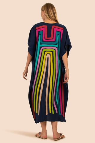 Plus Size V Neck Summer maxi Kaftan Dress - Bsubseach