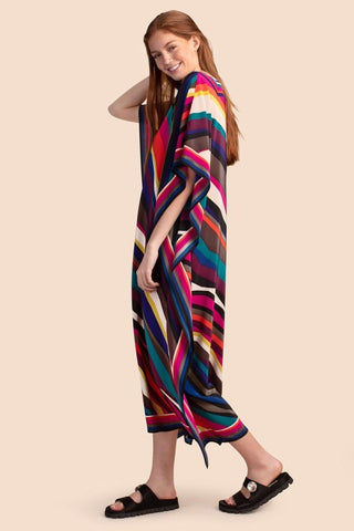 Plus Size V Neck Summer maxi Kaftan Dress - Bsubseach