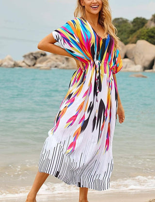 plus size vacation dress long dress kaftan