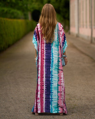 Print Swimsuit Butterfly Kaftan Cover Ups - Bsubseach