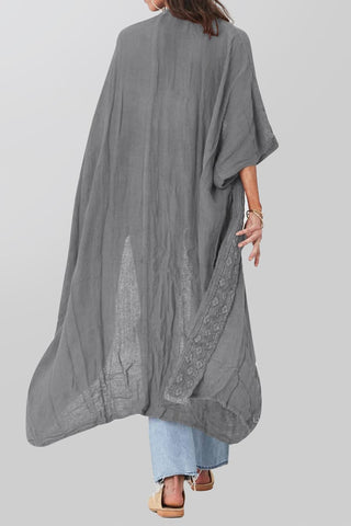 women kimono cardigan sheer maxi cover up