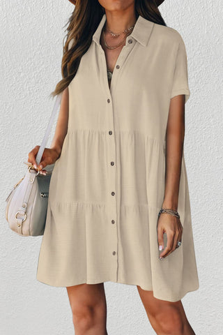 short sleeve cover up mini dresses for vacation