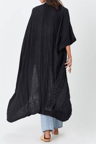 black kimono cardigan long swim cover ups plus size