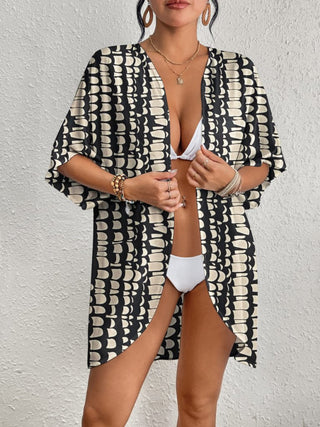 Tie Dye Short Sleeve Kimono Cardigan - Bsubseach