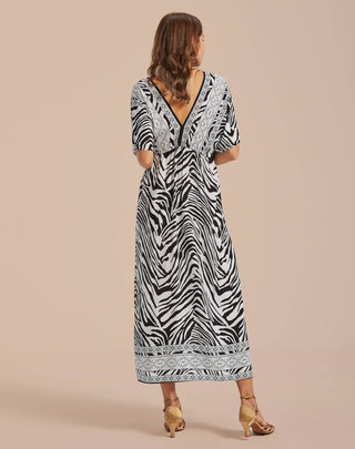 V Neck LoungeWear Swimsuit Caftan Coverups Dress - Bsubseach