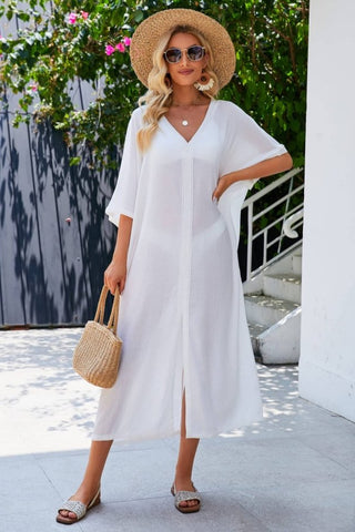 Sheer Kaftan Swimsuit Cover Up - Bsubseach