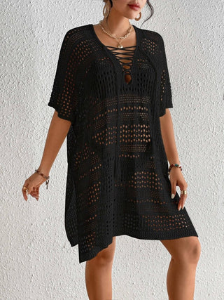 Women's Bikini Crochet Net Dress - Bsubseach