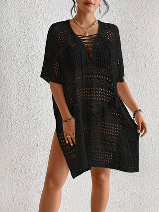 Women's Bikini Crochet Net Dress - Bsubseach