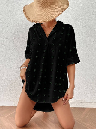 Women's Crochet Swimsuit Cover Up Half Sleeve Beach Dress - Bsubseach