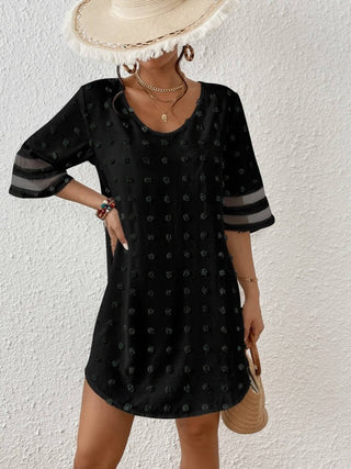 Women's Swiss Dot Beach Cover - Up Dress for Summer - Bsubseach